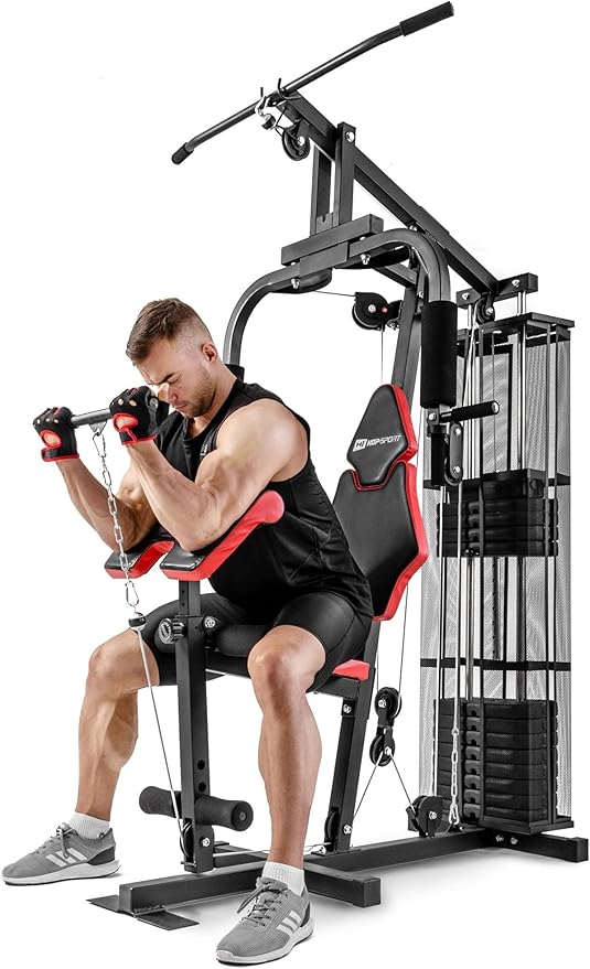 Home Gym HS-1044K Multifunctional Fitness Station with Weight Stack