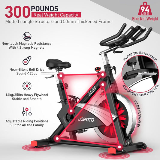 X2 Pro: Heimtrainer mit Magnetwiderstand & LCD-Monitor