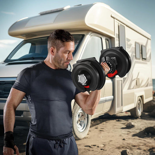 Verstellbare Hantel: 12/16‑in‑1 Schnellverstellung fürs Home‑Gym