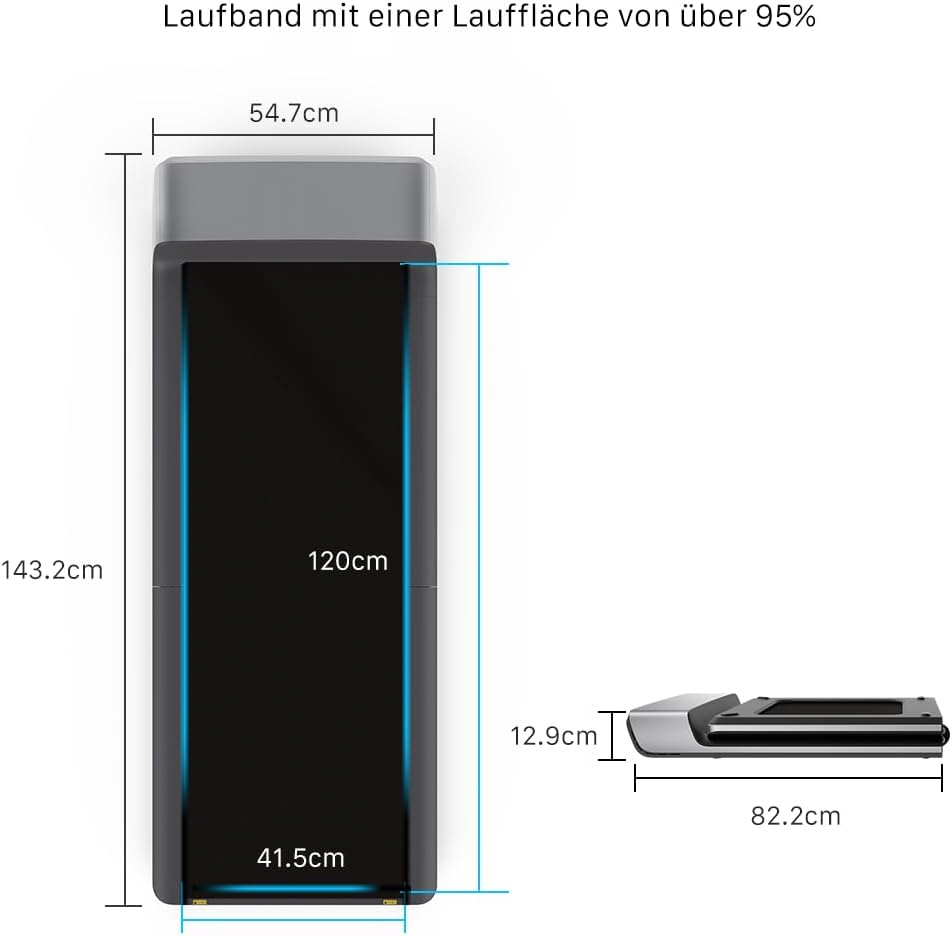 P1 Faltbares Laufband für Zuhause mit App & Fernbedienung