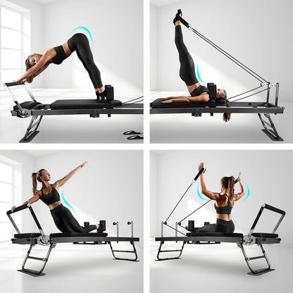 Pilates Reformer: Faltbar, für Core, Yoga & Krafttraining