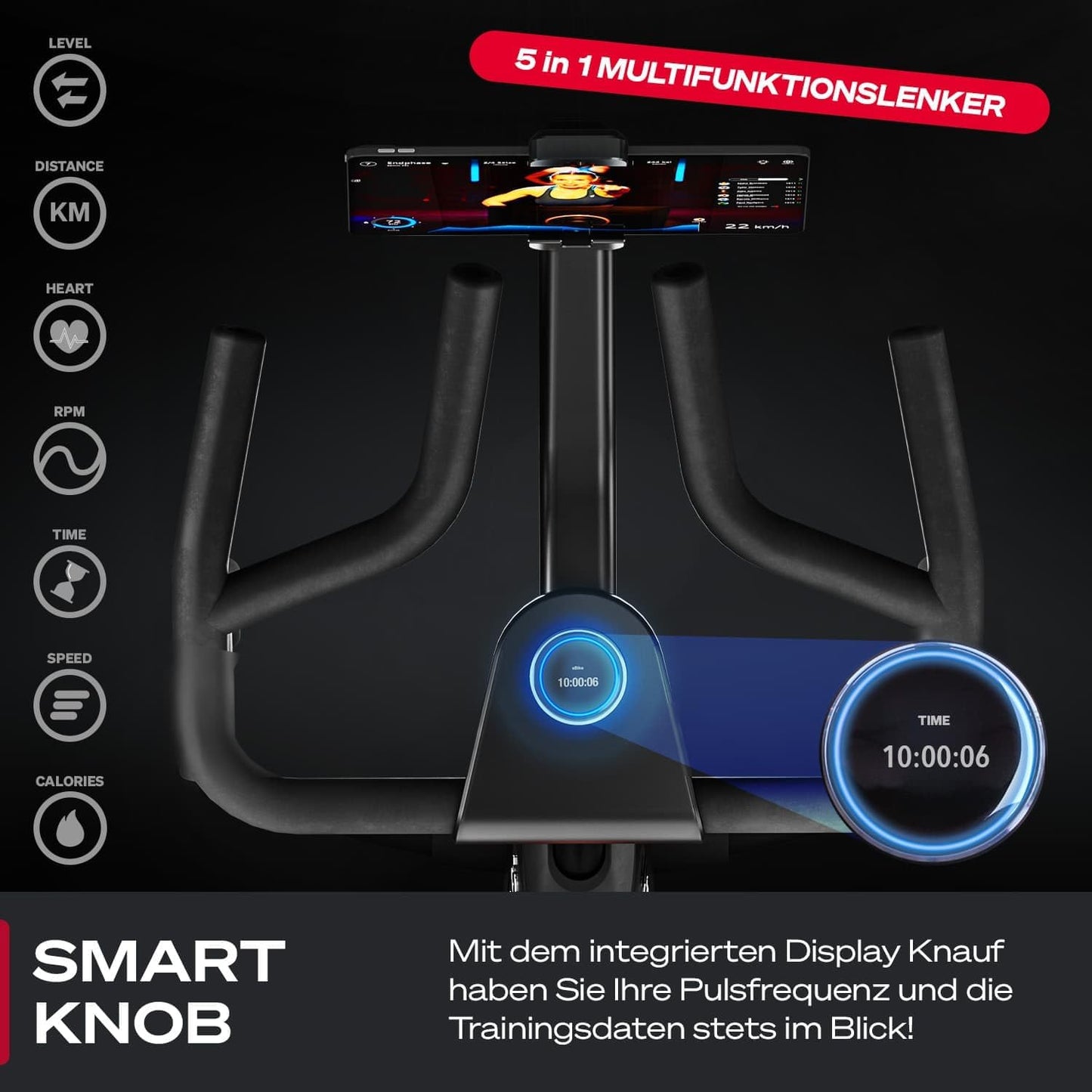 Sbike Lite: Heimtrainer mit App & Tablet-Halterung