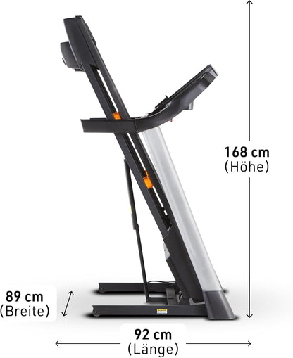 T-Serie: Laufband mit Steigung, Bluetooth, 136 kg Traglast