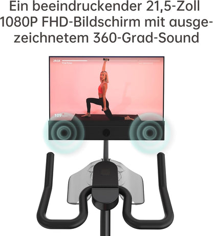 G1M Plus: Leises Indoor‑Bike mit 21,5″ FHD‑Display