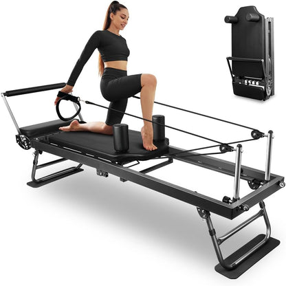 Pilates Reformer: Faltbar, für Core, Yoga & Krafttraining