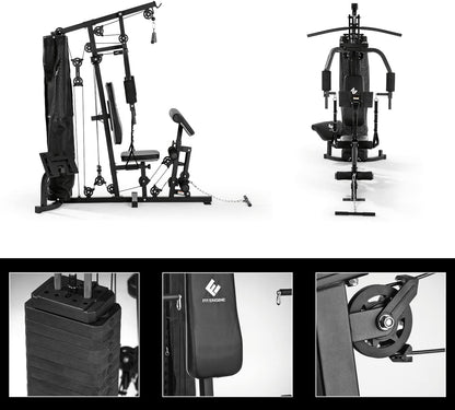 Kraftstation: Komplettes Home Gym mit 67 kg Gewichten