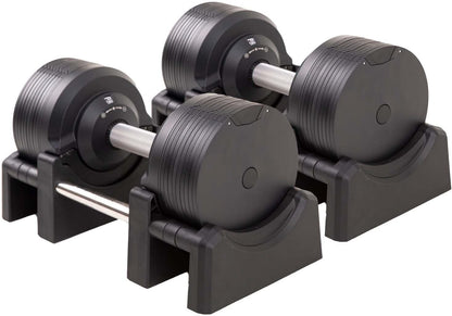 Verstellbare Hanteln: Chrom/Schwarz, Krafttraining für Zuhause