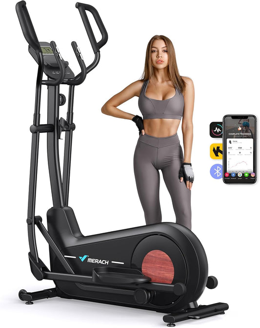 Heimtrainer Crosstrainer: Leise, Magnetisch, App, 8 Stufen, 160KG Kapazität