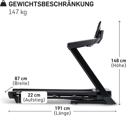 T-Serie: Laufband für Zuhause mit Steigung, Bluetooth & hoher Tragkraft