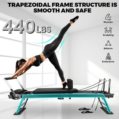 Pilates Reformer: Faltbar, für Core, Yoga & Krafttraining