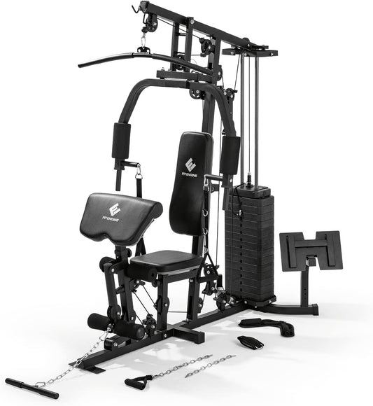 Kraftstation: Komplettes Home Gym mit 67 kg Gewichten