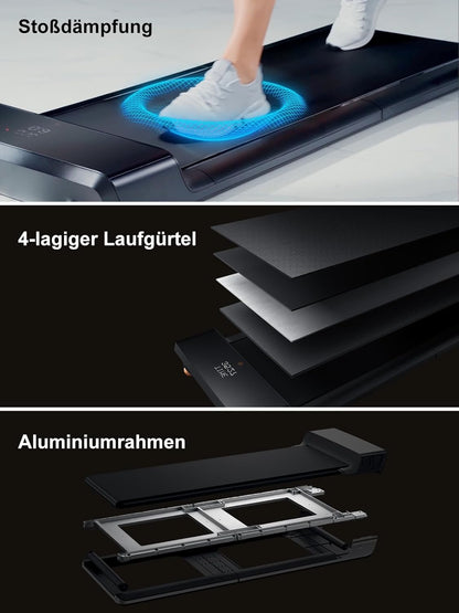 Klappbares Laufband: Für Büro & Zuhause mit LED‑Display & App