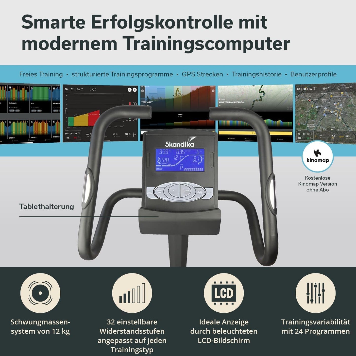 Morpheus: Ergometer mit 12 kg Schwungmasse
