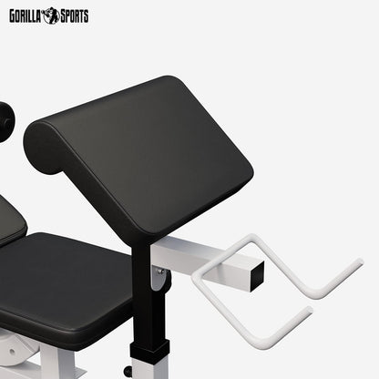 Sports Hantelbank mit Gewichten, 170 cm Stange und Hantelset