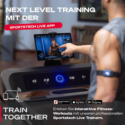 sTread Pro/Lite: Klappbares Laufband, 20 km/h, 17 % Steigung
