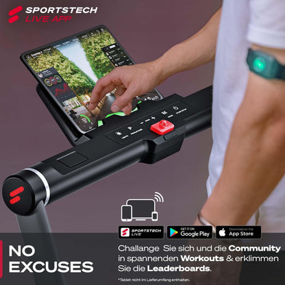 Klappbares LED‑Laufband: Walking Pad mit Bluetooth‑App