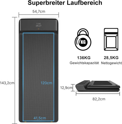 Klappbares Laufband: Für Büro & Zuhause mit LED‑Display & App