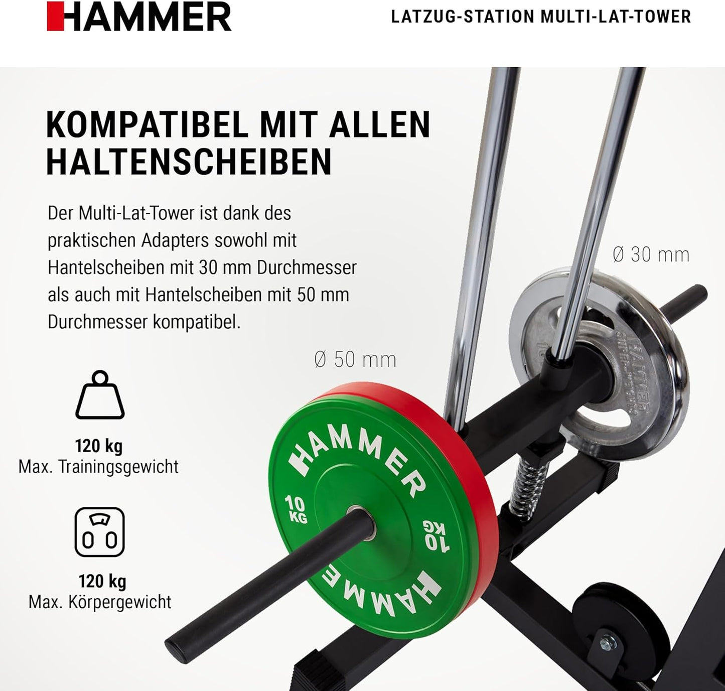 Multi Lat Tower Zugstation – Rückentrainer, Armtrainer, Bauchmuskeltrainer