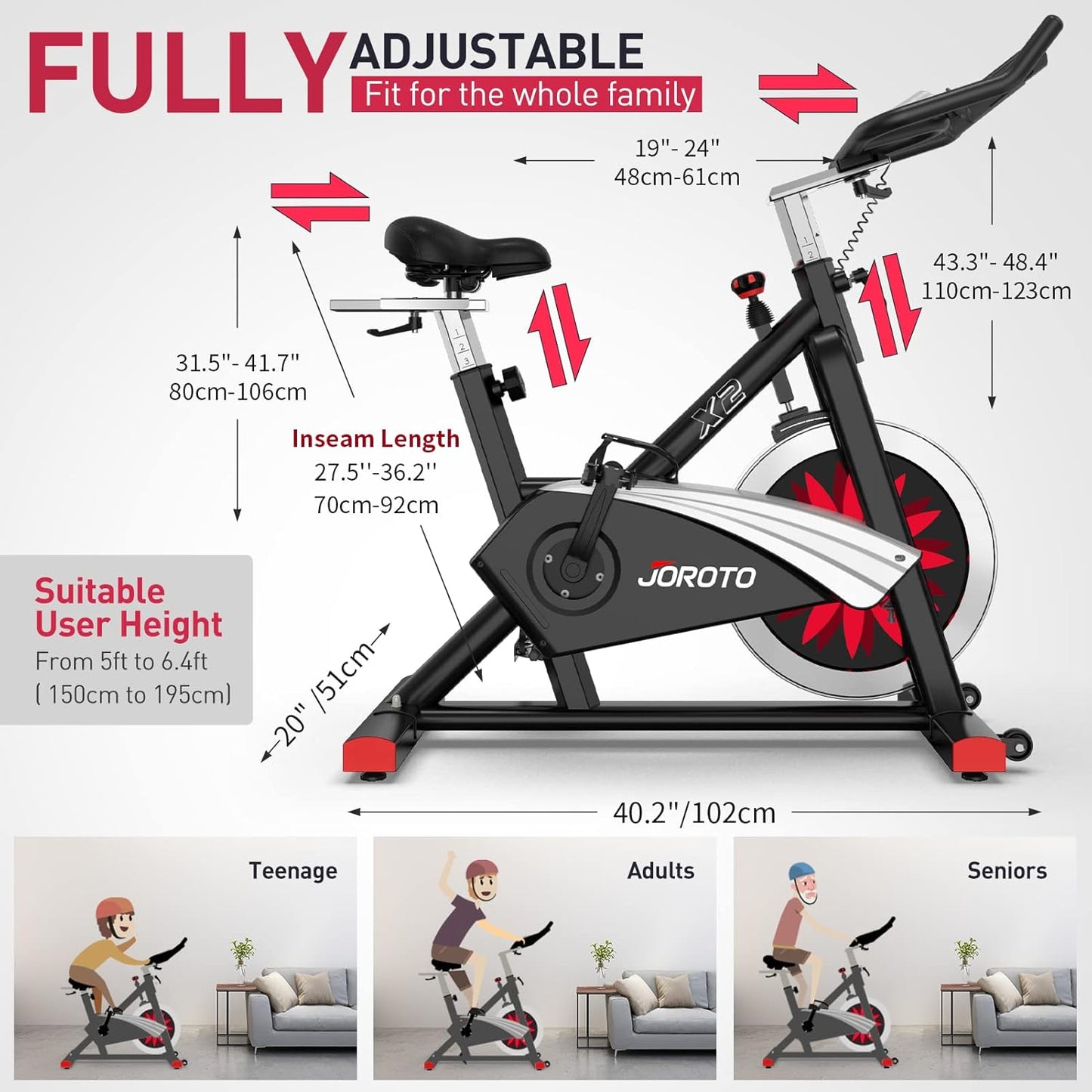 X2 Pro: Heimtrainer mit Magnetwiderstand & LCD-Monitor