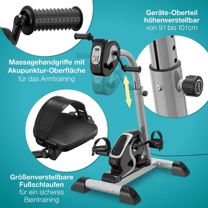 2-in-1: Arm- und Beintrainer mit Motorunterstützung