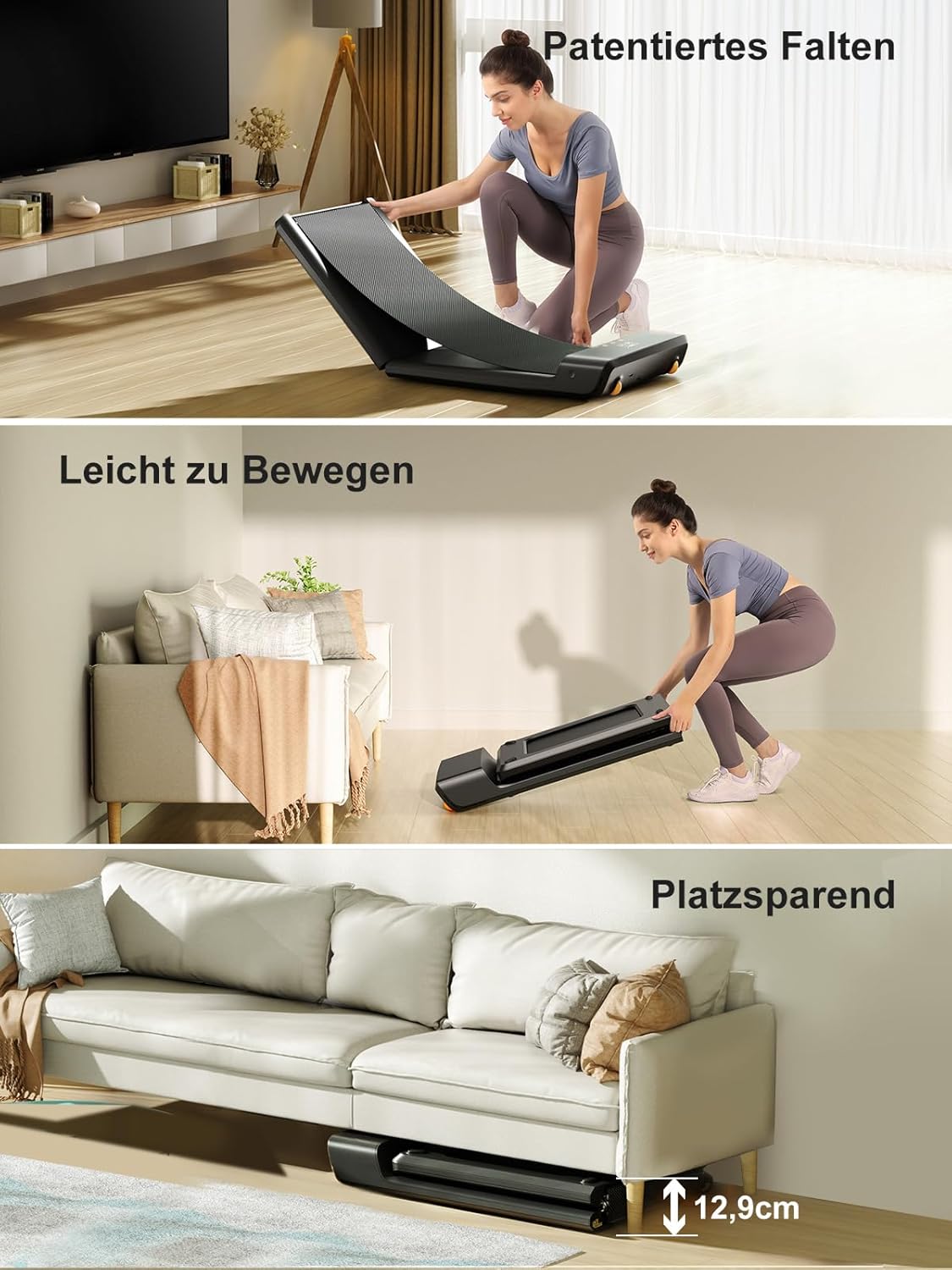 Klappbares Laufband: Für Büro & Zuhause mit LED‑Display & App