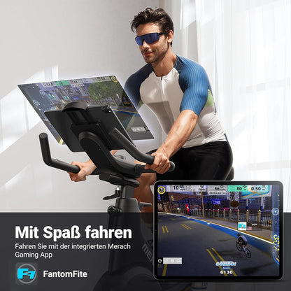 Heimtrainer: Leises Magnetrad mit App-Steuerung