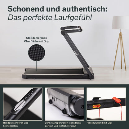Nordik Laufband für Zuhause & Büro | Walking Pad mit Steigung