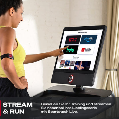 sTread Pro: Klappbares Laufband, 20 km/h, 15% Steigung, mit App