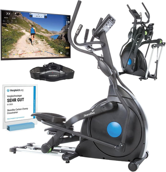 CardioCross Carbon Champ Elliptical Trainer | Bluetooth & Kinomap