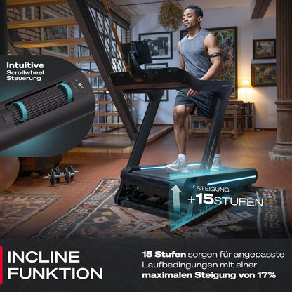sTread Pro/Lite: Klappbares Laufband, 20 km/h, 17 % Steigung