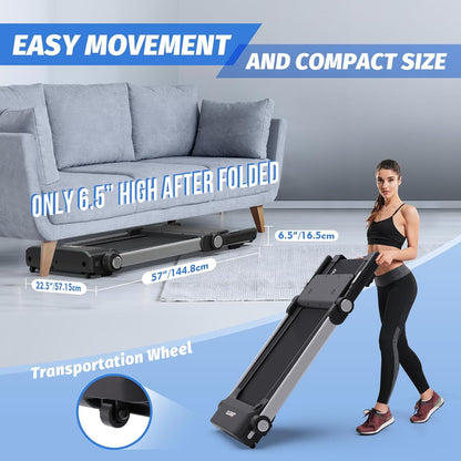Klappbares Laufband für Zuhause – Fitness-Laufband mit App & LED