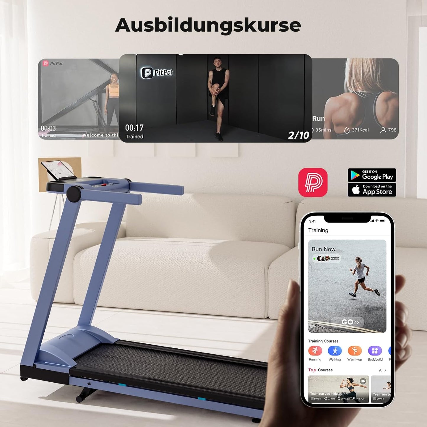 Raceable Laufband: High-Tech Home Laufband mit Steigung & AI Coach