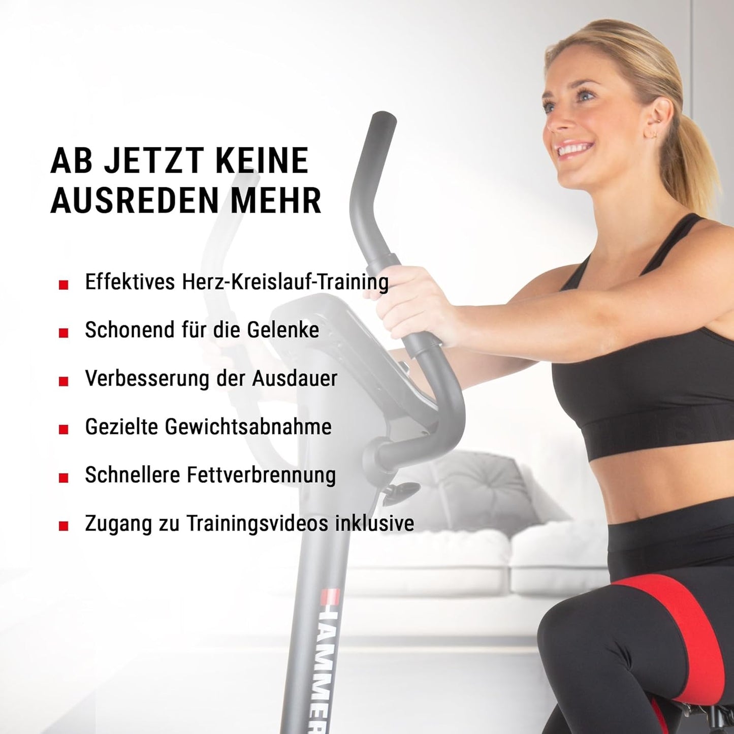 Cardio XT6/XT7 Ergometer Heimtrainer Fahrrad mit Bluetooth & App