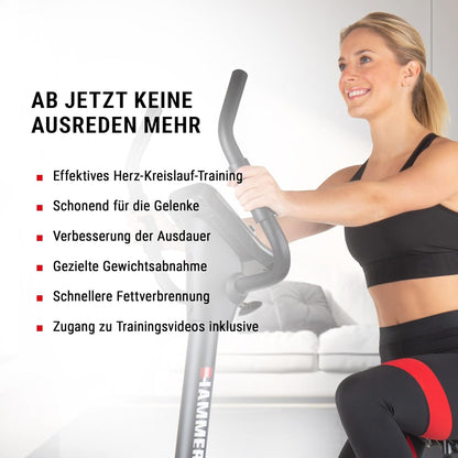 Cardio XT6/XT7 Ergometer Heimtrainer Fahrrad mit Bluetooth & App