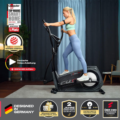 CX2: Crosstrainer mit App, 27 kg Schwungmasse & Generator