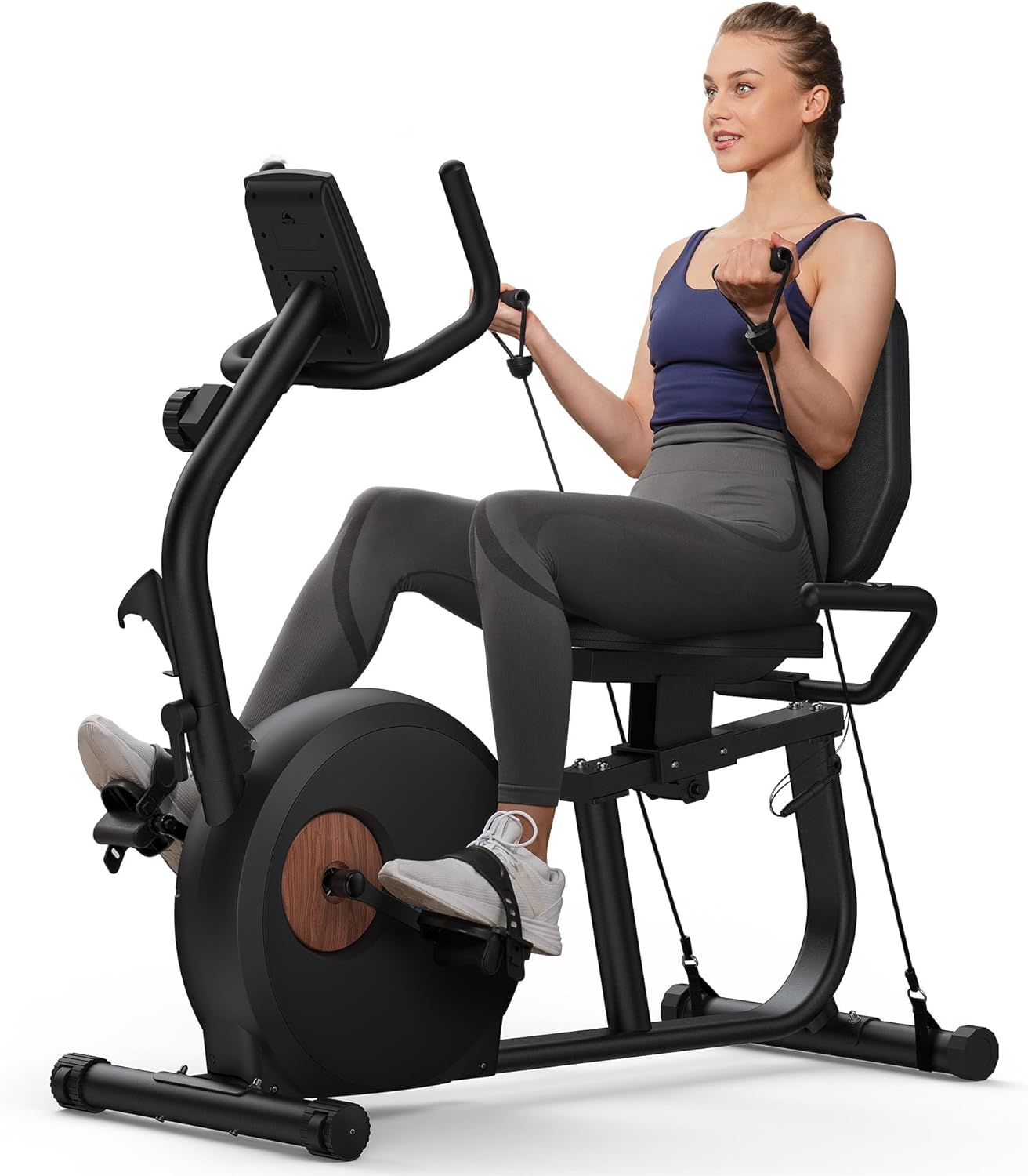Liegeergometer: Heimtrainer mit Bluetooth und verstellbarer Rückenlehne