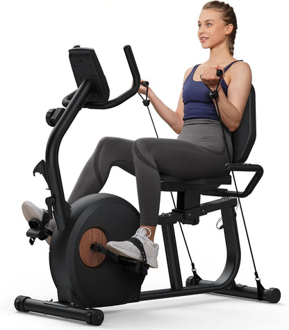 Liegeergometer: Heimtrainer mit Bluetooth und verstellbarer Rückenlehne
