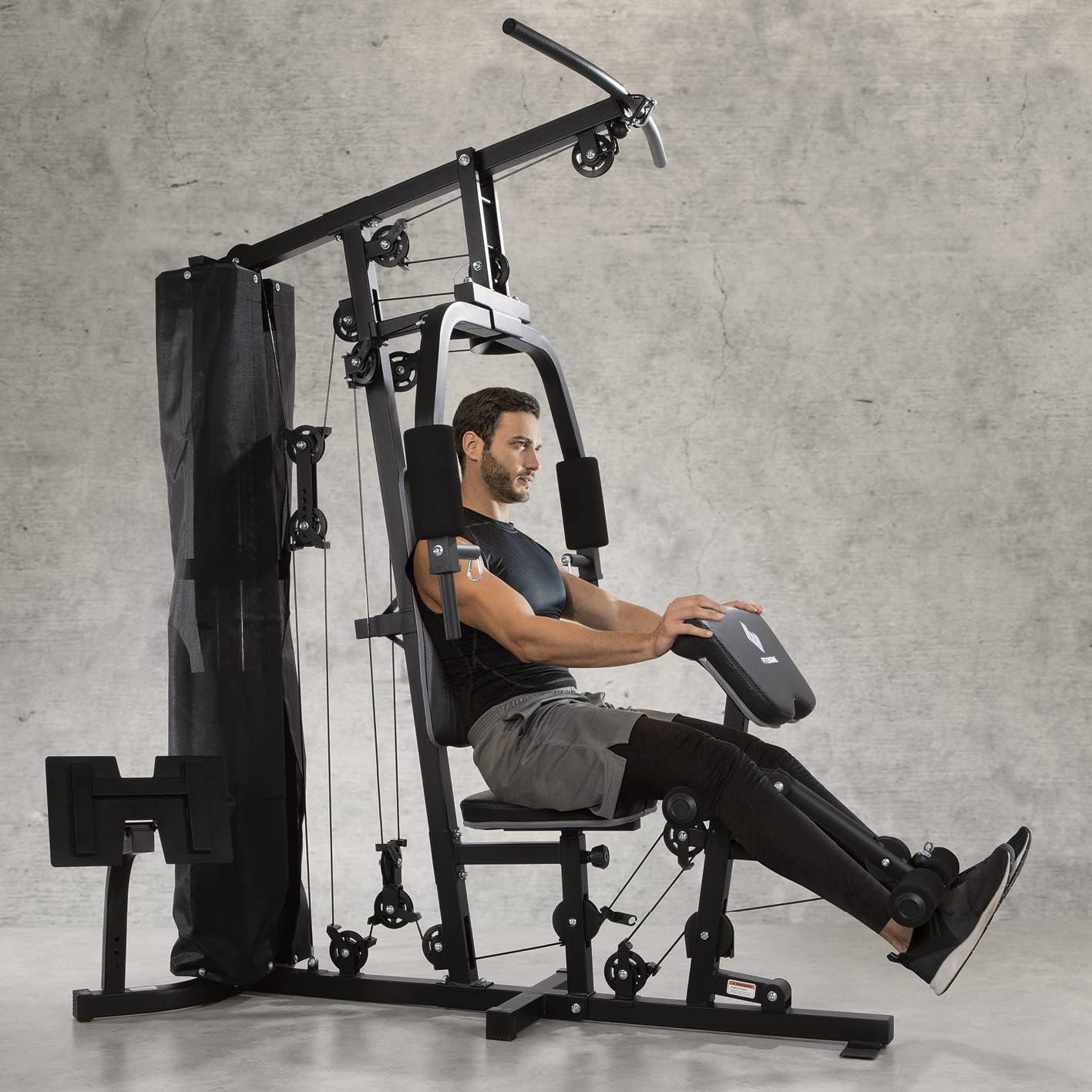 Kraftstation: Komplettes Home Gym mit 67 kg Gewichten