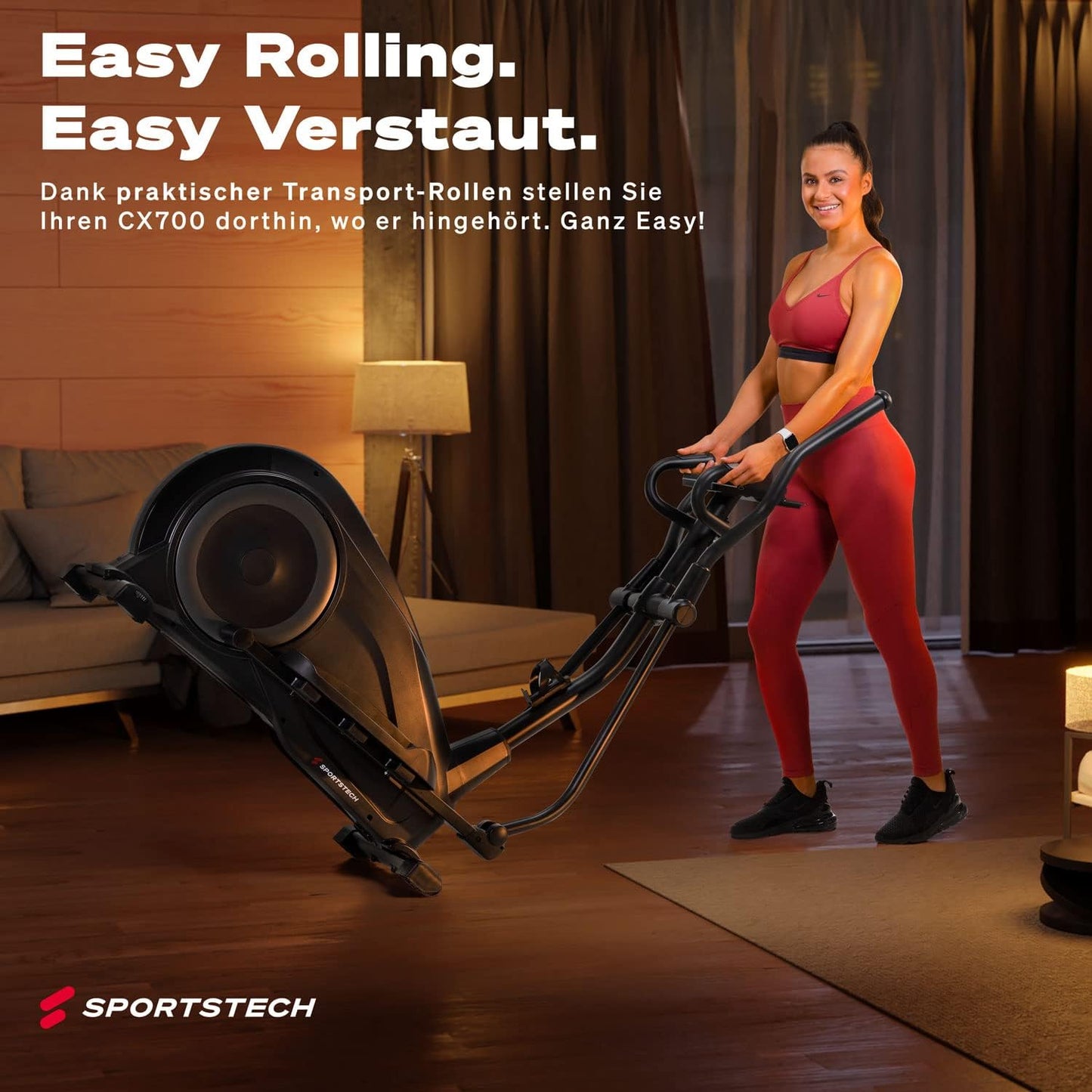 CX700: Crosstrainer, 24kg Schwungmasse, App & Bluetooth