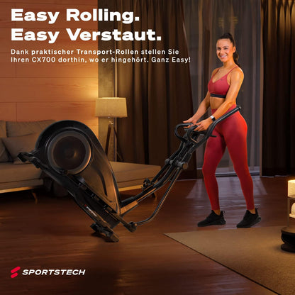 CX700: Crosstrainer, 24kg Schwungmasse, App & Bluetooth