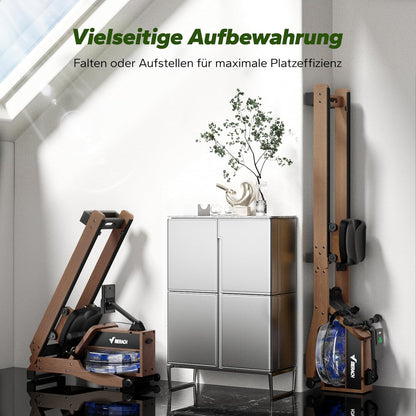 Wasser-Rudergerät aus Holz: Klappbar & interaktiv für Zuhause