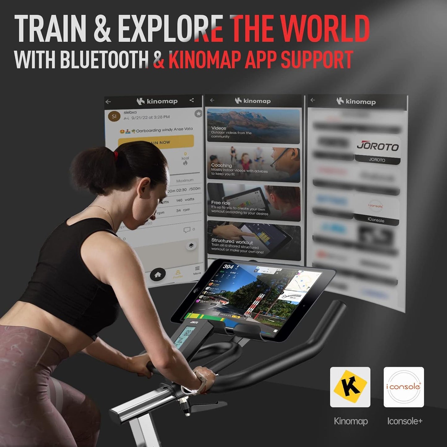 X2: Leises Heimtrainer-Ergometer mit LCD-Monitor