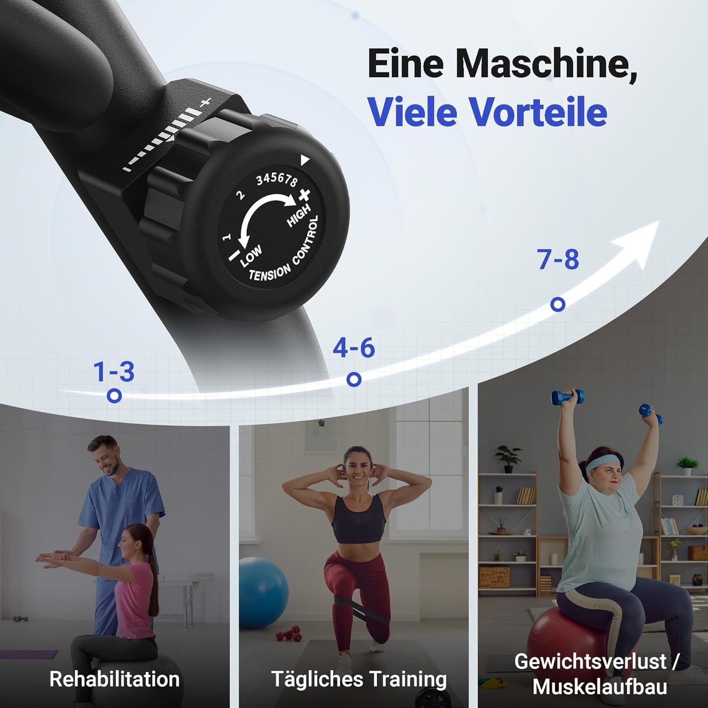 Liegeergometer: Heimtrainer mit Bluetooth und verstellbarer Rückenlehne