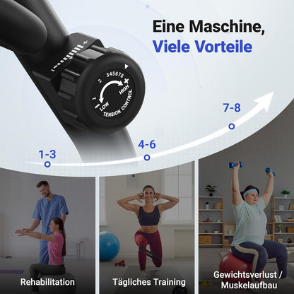 Liegeergometer: Heimtrainer mit Bluetooth und verstellbarer Rückenlehne