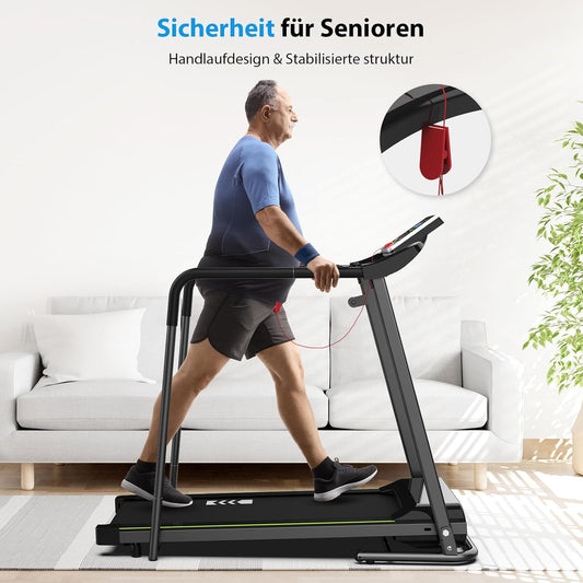 Senioren Laufband: Heimtrainer mit extra langen Handläufen für Senioren