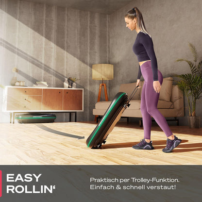 4D Vibrationsplatte: Smart LED, Bluetooth, Fitness & Yoga