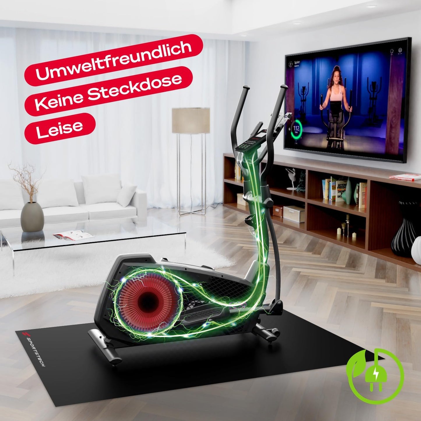 CX2: Crosstrainer mit App, 27 kg Schwungmasse & Generator