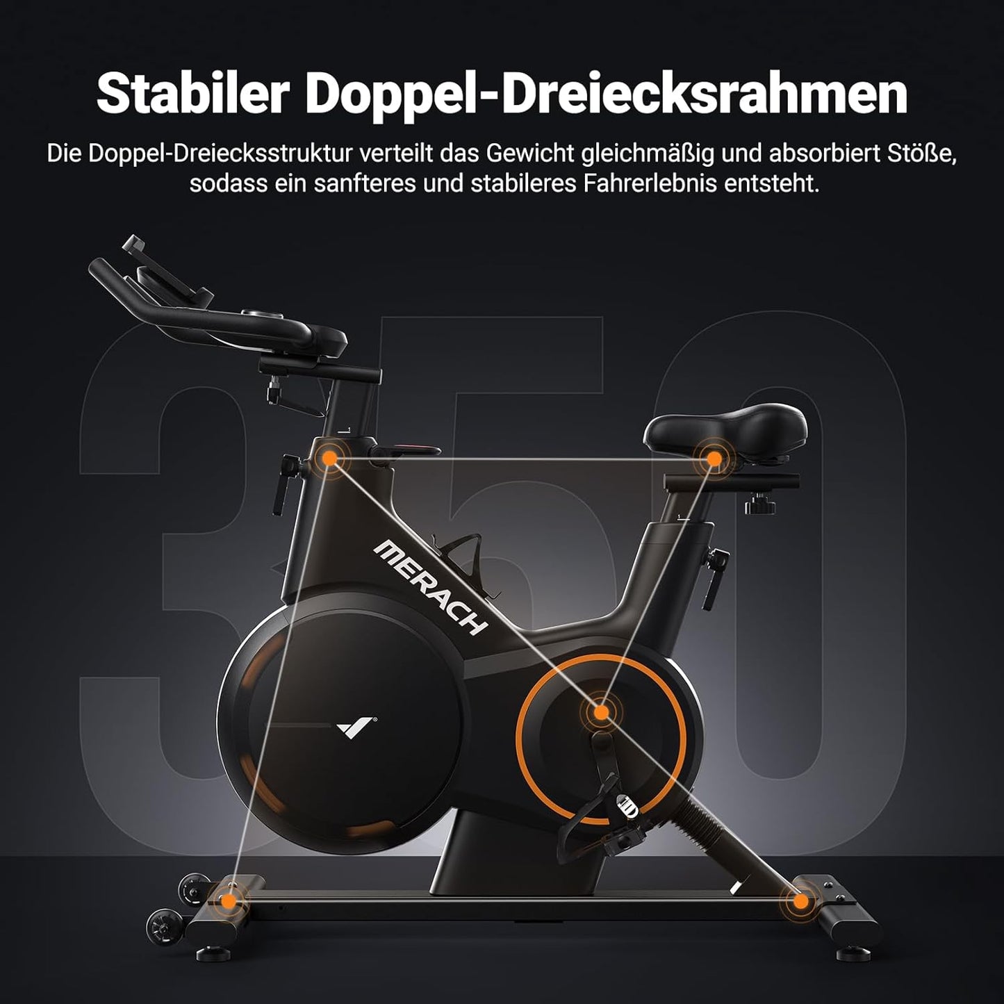 Heimtrainer: Leises Magnetrad mit App-Steuerung