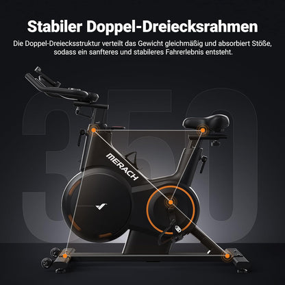 Heimtrainer: Leises Magnetrad mit App-Steuerung
