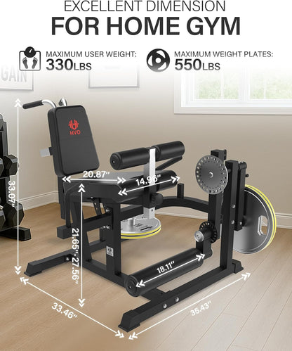 Beinstrecker & Beinbeuger Maschine - Professionelles Beintrainingsgerät für Zuhause